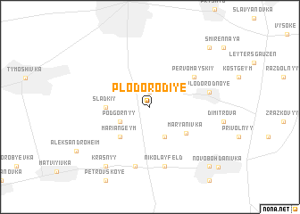 map of Plodorodiye