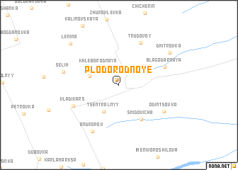 map of Plodorodnoye