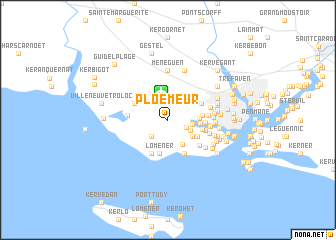map of Ploemeur
