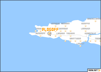 map of Plogoff