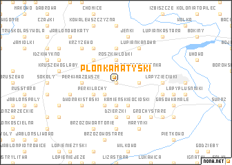 map of Płonka Matyski