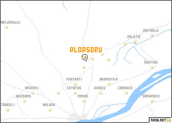 map of Plopşoru
