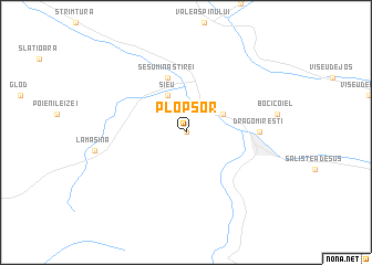 map of Plopşor