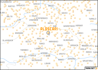 map of Plošćari