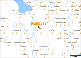 map of Ploscuţeni