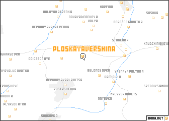 map of Ploskaya Vershina