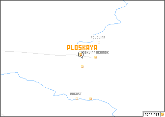 map of Ploskaya