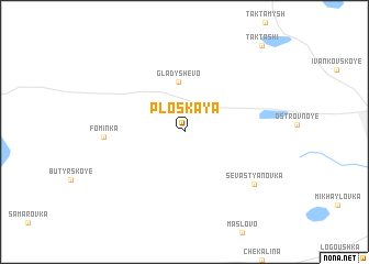 map of Ploskaya