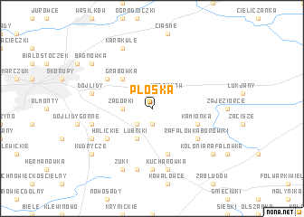 map of Płoska