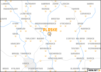 map of Ploské