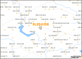 map of Płoskinia