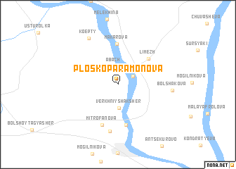 map of Ploskoparamonova