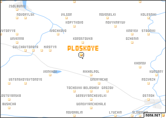 map of Ploskoye