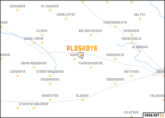 map of Ploskoye