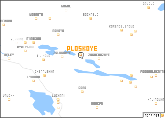 map of Ploskoye