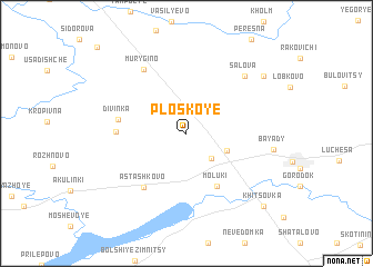 map of Ploskoye