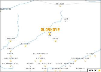 map of Ploskoye