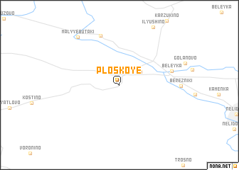 map of Ploskoye
