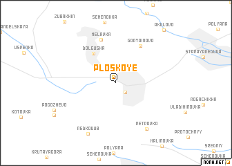 map of Ploskoye