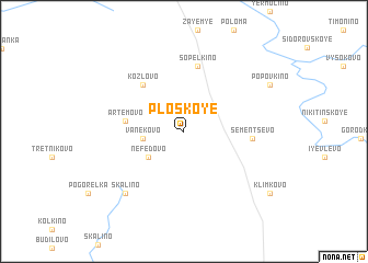 map of Ploskoye