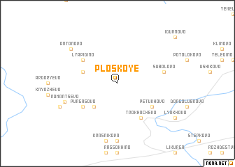 map of Ploskoye