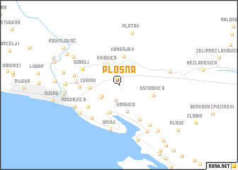 map of Plosna