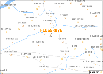 map of Plosskoye