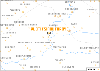 map of Plotitsino Vtoroye