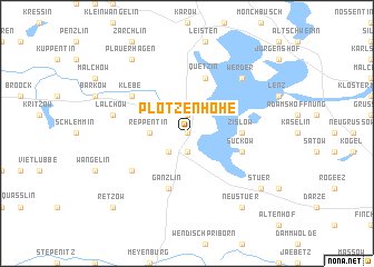 map of Plötzenhöhe