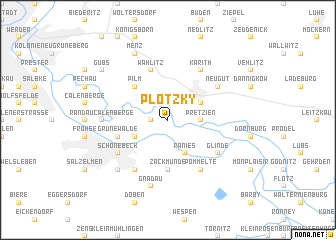 map of Plötzky