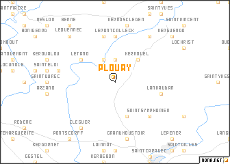 map of Plouay