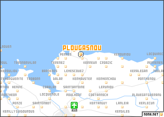 map of Plougasnou