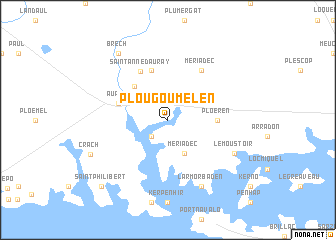 map of Plougoumelen