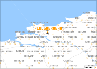 map of Plouguerneau