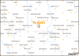 map of Plouisy