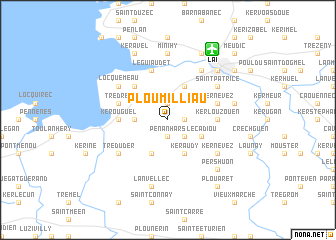 map of Ploumilliau