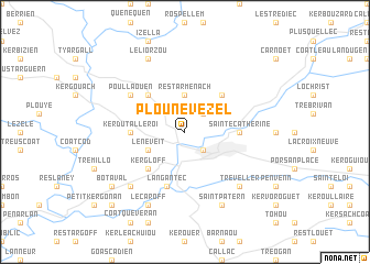 map of Plounévézel