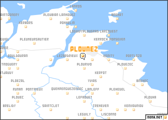 map of Plounez