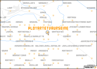 map of Ployart-et-Vaurseine