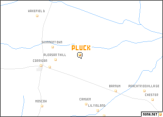 map of Pluck