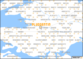 map of Plüggentin