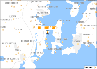 map of Plum Beach