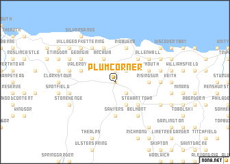 map of Plum Corner