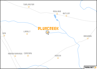 map of Plum Creek