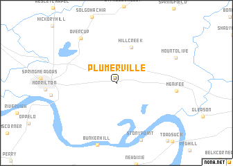 map of Plumerville