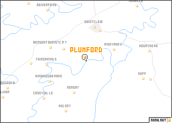 map of Plum Ford