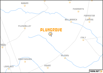 map of Plum Grove