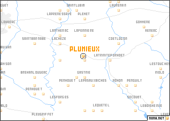 map of Plumieux