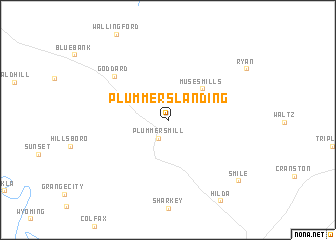 map of Plummers Landing