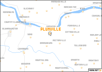 map of Plumville